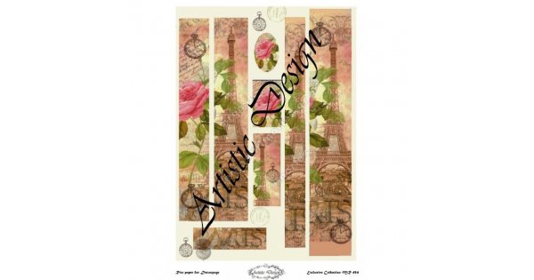 Fogli carta decoupage Decomania - Stock 25 Pz Assortiti - Mis